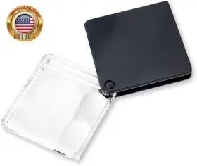 Gn-44 Optical Inc Magniflip Plus 2.5x/5x/7x Flip-open Magnifier With Built-in Protective Case Gn