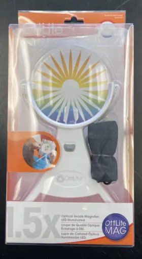 Mg013hf Ottlite Mag Optical Grade Magnifier 1.5x Led Illuminated