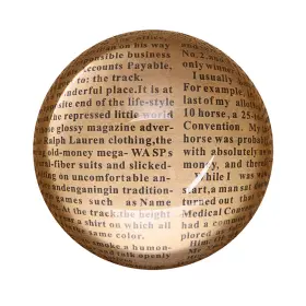 Ownmy 606719427017 4 Inch Crystal Glass Magnifier Glide Paperweight Magnifying Dome