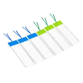 Pta230519tt1563 Patikil Bookmark Magnifier With Ruler 6 Pack 3x Magnifying Sheet Page Lens