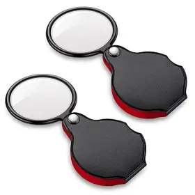 Phicant 192236871315 2pcs Upgrade 10x Small Magnifying Glasses For Kids/senior Pocket Magnifier F