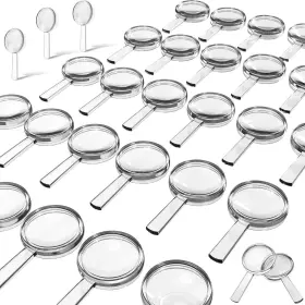 Magnifier-01 Plastic Magnifier Mini Handheld Magnifying Glasses 40 Pack 3x Reading Hand Lens