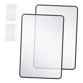 630042 Ptwola 1 4 Pcs Page Magnifying Sheet 3x Handy Card Size Magnifier Bookmark Clear