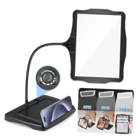 Hqm460226tsfdjh01 Qgzql 5x Large Rechargeable Magnifying Glass With Light And Stand 50 Led Flexible