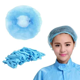 R Rms Dealz 655479611556 100 Pcs 21 Inch Disposable Bouffant Caps Hair Head Cover Net Non-woven Medical