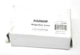 64005055 Radnor 2.50 Diopter Magnifier Lens 10 Pack Set Polycarbonate
