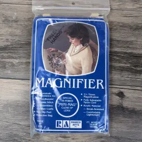 76118 Ramco Arts Magnifier 2.5 Times Magnification Hands Free New Old Stock Made In Usa