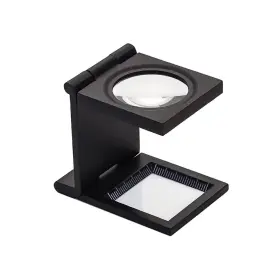 Rongon 742089212898 Pocket Folding Magnifier 10x 28mm Mini Magnifying Glass Loupe Three-folding M