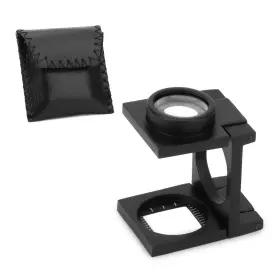 Rongon 824007321032 Portable Folding Magnifying Glass 20x Mini Three-folding Magnifier Loupe Smal