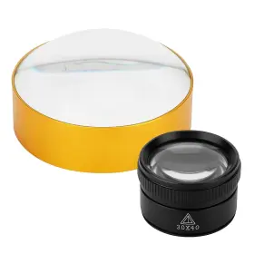 Rongon Ta-zh-05 30x Pocket Small Magnifying Glass 4x Paperweight Mirror Round Shape Hd Magn