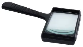 4537 Royal Brands 4 Led Magnifying Glass Hand Held 3x Magnification Black
