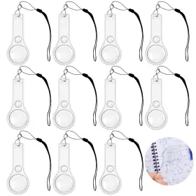 S-mechanic 797805403470 24 Pack Hand Lens 10x Plastic Magnifier Mini Hand-held Magnifying Glasses For