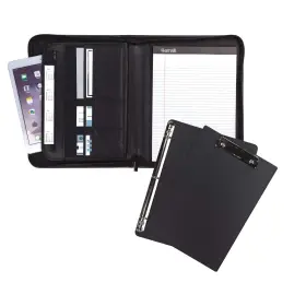 Samsill 050362708298 Professional Padfolio Bundle Includes Removable Clipboard 0.5-inch Round Ri