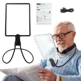 17304546802358 Saycker 5x Full Book Page Magnifier For Reading 3 In 1 Handsfree Magnifying Glass Wi