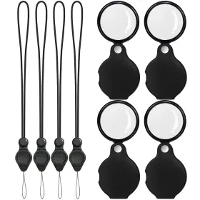 Sye-au3080 Sayeec 4 Pcs 10x Small Magnifying Glass For Reading Pocket Magnifier Folding Magnif