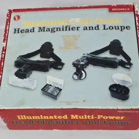 Se Mh1044lc-8 Led Illuminated Headband Magnifier 1.75x Black