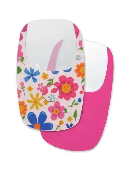 Securebrite 789683084001 Compact Set Of 2 Magnifiers With Led Light And Pouch Floral Pink