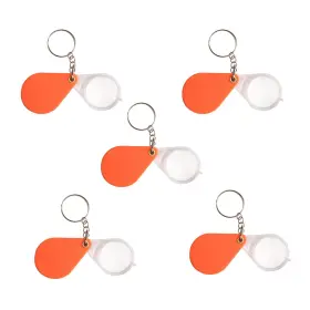 Setaria Viridis 735157960203 Mini Folding Magnifier Glass For Kids Seniors Pocket Reading Tool Orange