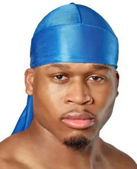 Shynedurags 065006864099 Shyne Silky Durag - Blue Perfect For Waves Braids And Locs Premium Silk Du