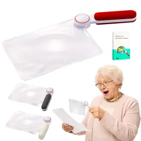 Six Seasons 710414978573 5x Magnifying Sheet Full Page Magnifier For Reading Portable Fresnel Lens Mag