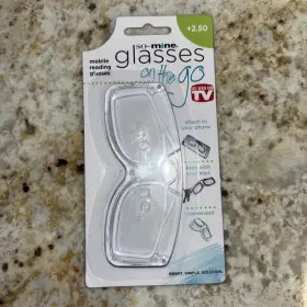 So Mine Products.com 810748033884 Brand New Inch On The Go Mobile Reading Glasses As Seen Tv Clear 2.50