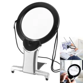Soonhua 799392380004 Lighted 6x/2x Magnifying Glass For Close Work Reading Magnifier S