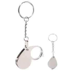 Supvox 788101755714 Magnifier Keychain Mini Portable Foldable Reading Magnifying Glass 10x With K