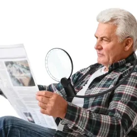 Tmmag1 T.taomi 5x Large Hands Free Magnifying Glass For Reading Flexible Gooseneck Magnifie