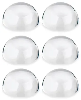 Tlk023 Taluokong 6pcs 2.36in Crystal Magnifying Glass Dome Paper Weights Small Glas