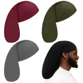 Dk-tatuo-f8y7ir Tatuo 4 Pieces Unisex Jumbo Dreadlock Cap Long Dreads Hair Head Wrap Sleeping