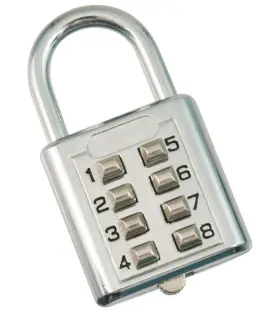 The Low Vision Store 601961130968 Tactile Push-button Padlock
