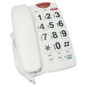 The Low Vision Store 723533722279 Large Button Phone White With Black Numbers