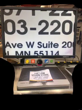 The Low Vision Store 723533723047 Used Topaz 22 Inch Video Magnifier With Image Freeze