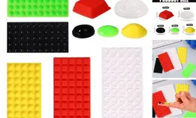 A32491 Tinoaly 250pcs Bump Dots For Visually Impaired Assorted Sizes Silicone Braille