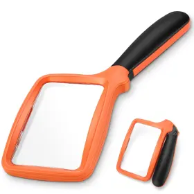 10863bo24 Tobegiga Folding Handheld Magnifying Glass With Light 3x Large Rectangle Reading Magn
