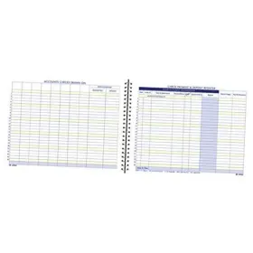 Afr60 Tops Business Forms Inc. Check Payment And Deposit Register 8 1/2 Inch X 11 Blue 8-1/2 White