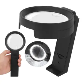 Tu-xt-zy011 Tugeovo 10x 30x Magnifying Glass With Light And Stand Foldable Handheld Magnifier 12