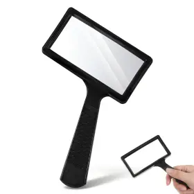 5258xoqk3503 Tweruna Rectangular 10x Magnifying Glass 4x2in Hand Held Handheld