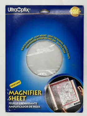 Ultraoptix Inc. 046876888816 Magnifier Sheet. New 8-1/4 By 11 Inches
