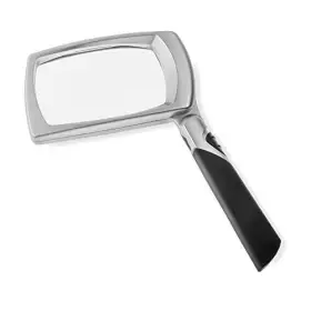 Mj-30 Ultraoptix Led Lighted 2.5x Power Rectangular Magnifier With Folding Collapsible Handle