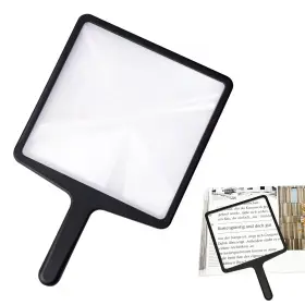 Fdj001 Useamie Full Page Magnifying Glass For Reading 3x Large Square Handheld Fresnel Magn