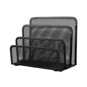 Vanra 713752433612 Small Letter Sorter Desktop File Holder Organizer Metal Mesh With 3 Ver