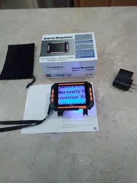 Lvm-300 Visee 3.5 Inch Digital Video Magnifier 15x To 32x Charger No Cord Erack3bx
