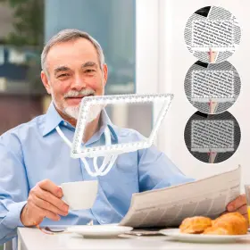 Vof015f0802dcfxxgfdj-b Vobab Hands Free Magnifying Glass 5x With Light And Stand 43 Ultra