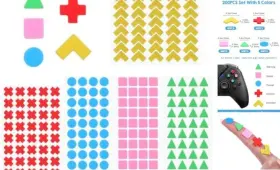 Wanmu 5097pret9391 200pcs Bump Dots For Visually Impaired Adhesive Silicone Braille Stickers