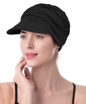 Wmg-1 Winitas Chemo Headwear For Women Hair Loss Cotton Black