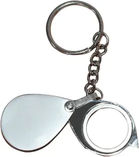 Wnhno Mg-22mm-20x-kc Magnifying Glass With Keychain 22mm Lens 20x Pocket Folding Magnifier For R