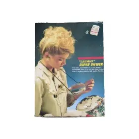 M-2001 Woolworth Co. Vintage Illumax Super Viewer Magnifying Glass Hands Free New In Box