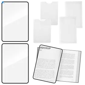 Xelsluthe 5358yhmy0587 6 Pcs Magnifying Sheet For Reading 3x 3 Style Glass Clear