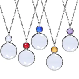 Necklace10x Xilazab 744252868567 Magnifying Glass Monocle Glasses Loupe Magnifier Necklace With Lo